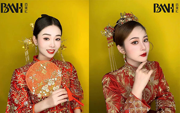 中式新娘造型：经典、精致！用心学，你也可以创造美丽！