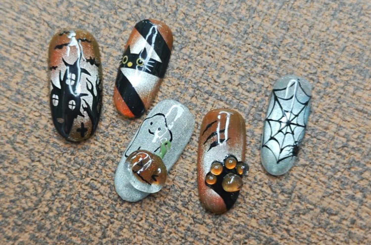 万圣节美甲教程