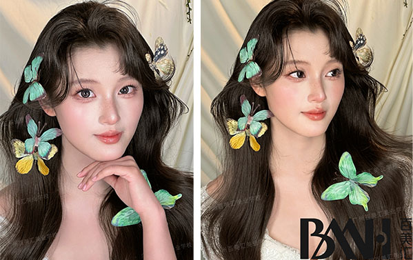 蝴蝶披发新娘：掌握方法，你也能做出漂亮造型