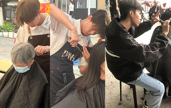 广州百美汇师生全城义剪，用技艺传递温暖